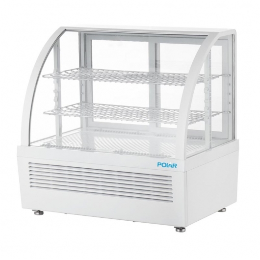 Vitrine réfrigérée de comptoir série C blanche 100 L