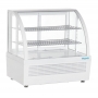 Vitrine réfrigérée de comptoir série C blanche 100 L