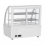 Vitrine réfrigérée de comptoir série C blanche 100 L