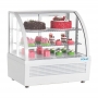 Vitrine réfrigérée de comptoir série C blanche 100 L