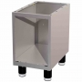Meuble support inox 330 mm (sans portes)
