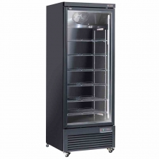 Vitrine frigorifique verticale 1 porte 615 L noire