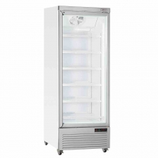 Vitrine frigorifique verticale 1 porte 615 L blanche