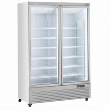 Vitrine frigorifique verticale 2 portes 1085 L blanche