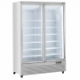 Vitrine frigorifique verticale 2 portes 1085 L blanche