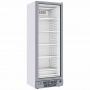 Vitrine ventilée négative vitrée 382 L 5 niveaux fixes blanche