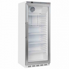Armoire frigorifique GN 2/1 porte vitrée ventilée 600 L blanc