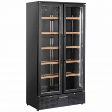 Cave à vins double porte 460 L 1 temperature noire
