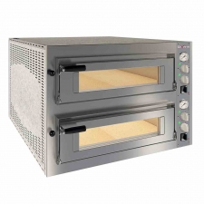 Four à pizza électrique 2x 6 pizzas Ø 350 mm 2 chambres