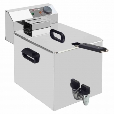 Friteuse de table électrique 8 L + robinet de vidange