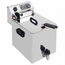 Friteuse de table électrique 10 L + robinet de vidange