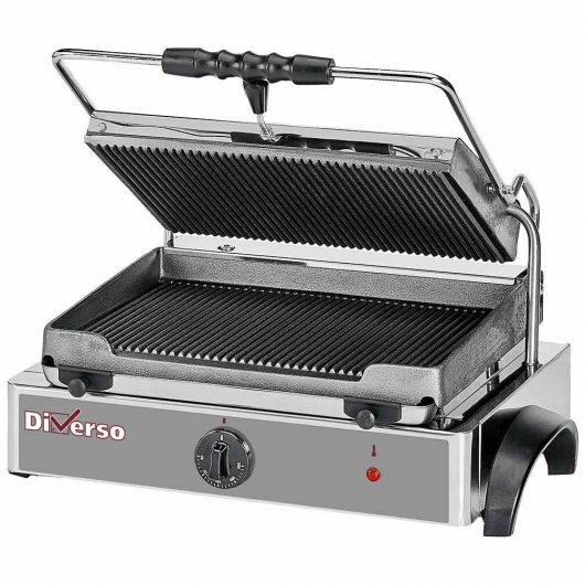 Grill panini électrique medium plaques rainurées