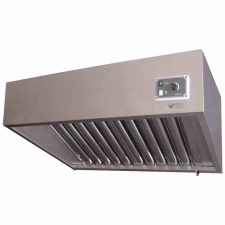 Hotte complète (7/7-1500 M3/h) 120 Pa variateur 2 filtres