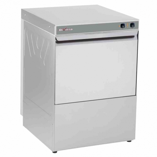 Lave-vaisselle panier 500 x 500 mm avec pompe vidange et doseur de produit de rinçage