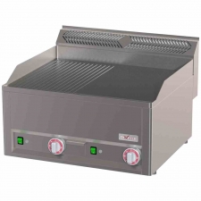 Plaque de cuisson double éléctrique 1/2 rainurée 1/2 lisse Top