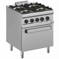 Fourneau gaz 4 feux four électrique à convection GN 1/1