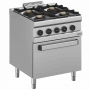 Fourneau gaz 4 feux four électrique à convection GN 1/1