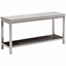 Table de travail avec tablette inférieure L. 1200 mm