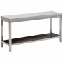 Table de travail avec tablette inférieure L. 1200 mm