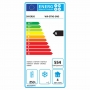 Table frigorifique ventilée 3 portes GN 1/1 avec dosseret sur roues 2 avec freins
