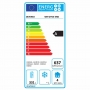 Table frigorifique ventilée 4 portes GN 1/1 avec dosseret sur roues 2 avec freins