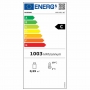 Vitrine de table ventilée 4 niveaux 4 faces vitrées 80 L blanche