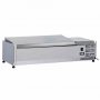 Vitrine à ingrédients 3 x GN 1/3 & 1x GN 1/2-150 mm avec couvercle inox