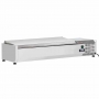 Vitrine à ingrédients 5 x GN 1/3 & 1x GN 1/2-150 mm avec couvercle inox