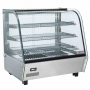 Vitrine chauffante de table 3 niveaux vitre bombée L. 692 mm
