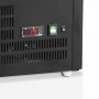 Vitrine réfrigérée 4 faces vitrées noire 78 L