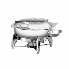 Chafing dish rond couvercle hublot 6 L