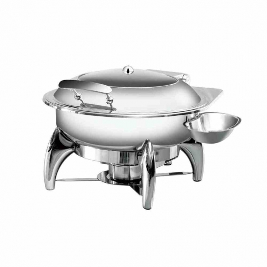 Chafing dish rond couvercle hublot 6 L
