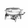 Chafing dish rond couvercle hublot 6 L
