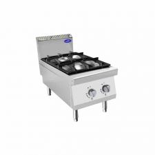 Fourneau gaz a poser 2 feux vifs 2 x 7 kW