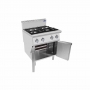 Fourneau gaz sur placard 4 feux vifs 4 x 7 kW