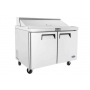 Saladette tropicalisée 2 portes, 12 GN 1/6 inclus
