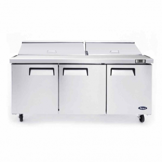 Saladette tropicalisée 18 bacs GN 1/6 - 3 portes