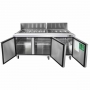 Saladette tropicalisée 18 bacs GN 1/6 - 3 portes