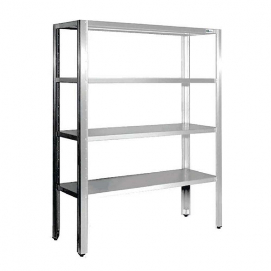 Étagère AISI 304 sur pieds L. 800 mm