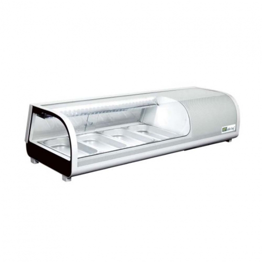 Vitrine réfrigérée à sushis portes coulissantes 4 x GN 1/3 42 L