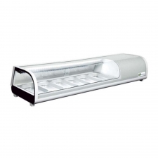 Vitrine réfrigérée à sushis portes coulissantes 6 x GN 1/3 62 L