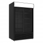 Armoire positive à boissons 2 portes 1230 L, noir
