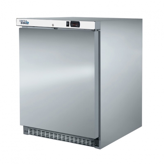 Armoire réfrigérée négative inox - Porte pleine - 200 L