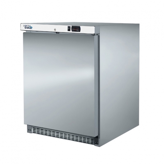 Armoire réfrigérée positive inox - Porte pleine - 200 L