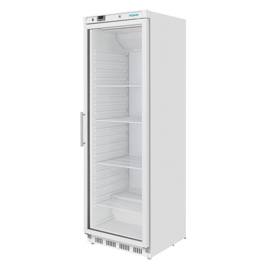 Armoire froide positive à affichage vertical série C Blanc 400L 