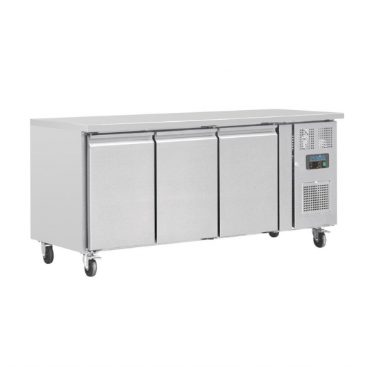 Table réfrigérée positive 4 portes Série U avec dosseret 553 L 