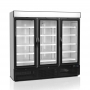 Vitrine positive noire 1657 L 3 portes vitrées