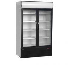 Armoire à boissons 2 portes battantes bandeau lumineux 1082 L