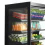 Vitrine réfrigérée murale positive 3 portes battantes 1350 L