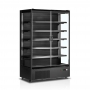 Vitrine murale noire 2 portes battantes 764 L
